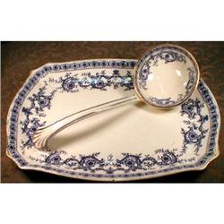 RIDGWAYS Soup LADLE & Underplate BURLINGTON #990818