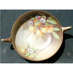 NIPPON Moriage Hand Painted 2-Handle Bowl #990827