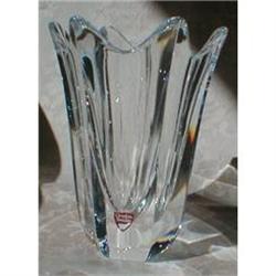 ORREFORS Crystal Vase Sweden SIGNED #990905
