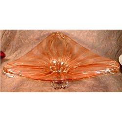 MURANO Centerpiece Bowl LARGE Gold  Footed #990909