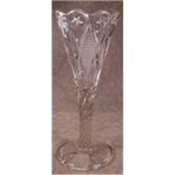 Ohio FLINT Glass DIAMOND Vase 1897 EAPG #990918