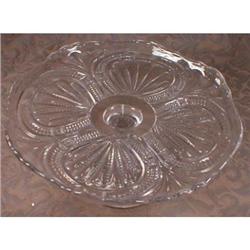 Cake Stand ADMIRAL Ribbed Ellipse PEDESTAL  #990919