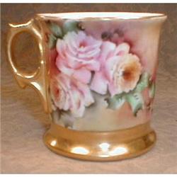 SHAVING MUG German HP Gilded ANTIQUE K&L #990961