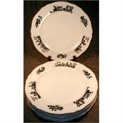 WEDGWOOD Eturia PERSONAGES 8 Dinner PLATES #990972