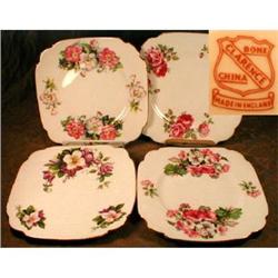 FLORAL Sandwich Plates CLARENCE 8 inch SQUARE #990973
