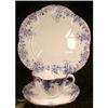 Image 1 : Shelley DAINTY Blue TRIO: Cup Saucer Plate #991018
