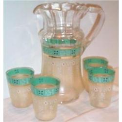 Hand Painted and Enameled Lemonade Set #991104