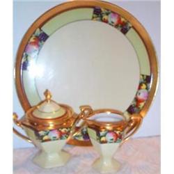 Hand Painted Stouffer Tray Cream and Sugar #991141