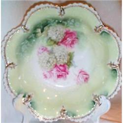 RS Prussia Roses and Hydrangea Bowl #991145