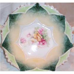 RS Prussia Red White and Yellow Roses Bowl #991146
