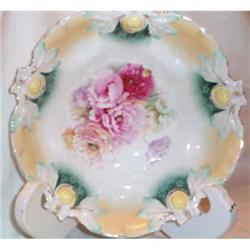 RS Prussia Roses on Acorn Mold Bowl #991147