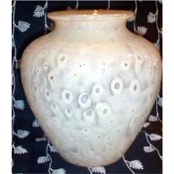Steuben Cluthra White Vase - Signed #991154