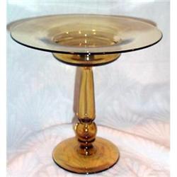 Steuben Amber Compote -STUNNING #991160