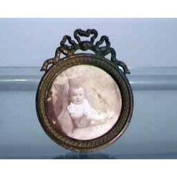 Bronze Gilt Victorian Miniture Photo Frame #991264