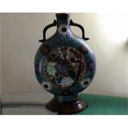 Early Cloisonne Vase/ Table Lamp #991270