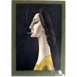 Period 1940's "Lady Smoking" #991273