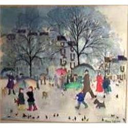 Painting of childrens in Lewis Sussex England #991276