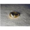 Image 1 : Beautiful Estate 14K YG Gold Diamond Ring Band #991433