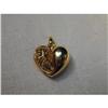 Image 1 : Estate 14K YG Gold Filigree Heart Pendant Slide #991443