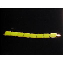Green Lucite Parallelogram Bracelet #991493