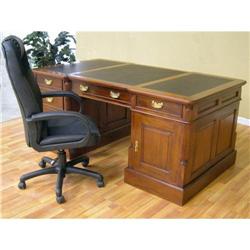 Solid Mahogany Double Sideded Partners  Desk #991514