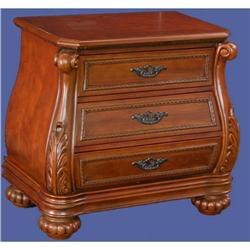 Bow Mahogany Accented Nightstand Beside Table  #991516