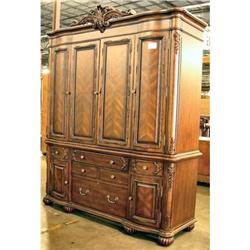 Mahogany Executive Computer Armoire Credenza #991518