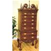 Image 1 : Solid Mahogany Mini High boy w/ 5 Drawers #991531