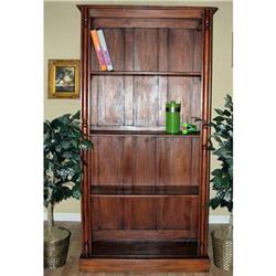 Solid Mahogany Open Bookcase Book Shelf #991532
