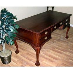Solid Mahogany Chippendale Style Hand Carved #991540