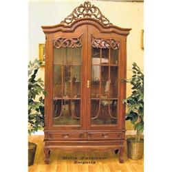 Solid Mahogany Display Cabinet/ Showcase #991546