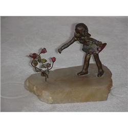 Girl Picking Flowers SKU 5728 #991705