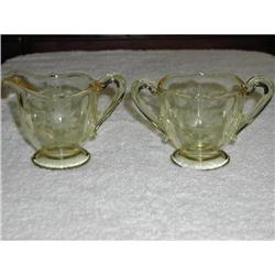 Cambridge Glass Sugar and Creamer #991791