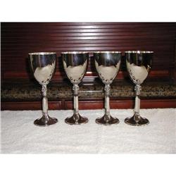 Goldinger Silverplated Wine Goblets #991816