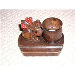 Black Forest Style Dog Inkwell #991831