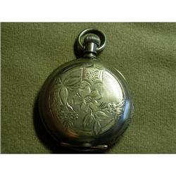 Elgin Silver Victorian Lapel Watch #991845