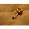 Image 1 : Sweet Circa 1900 Yellow Gold and Pearl Floral #991853
