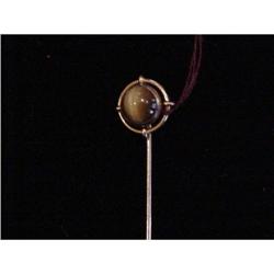 Circa 1920 Art Deco Tiger's Eye Quartz & 14 Kt #991915