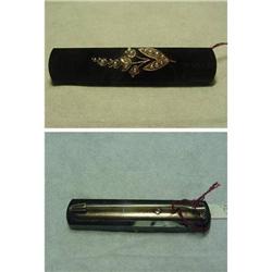 Victorian Pearl and Black Onyx Bar Pin #991934