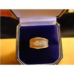Cute Diamond 14kt Yellow Gold Band Ring #991954