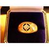 Image 1 : Cute Retro 14Kt Yellow Gold and Diamond Ring #991955