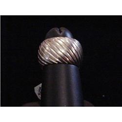 14Kt Yellow Gold Wide "Swirl" Design #991957