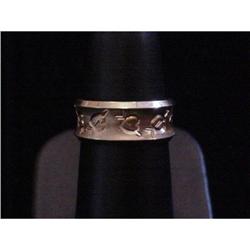 Lovely 14Kt Yellow Gold Engraved Heart Wedding #991958