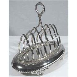 Toast Rack. Silver Plate c1930 English #992024