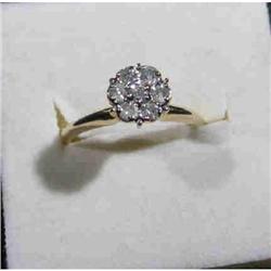 Diamond flower ring #992068