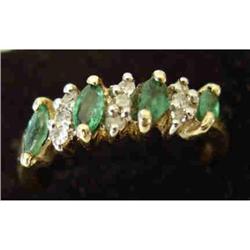 Emerald and Diamond Band. #992076