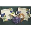 Image 1 : Pitcher and two Trays. Grapes. F&F #992086
