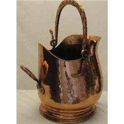 Copper Coal Scuttle hand made. #992093