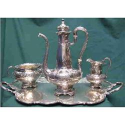 Gorham Sterling Black Coffee Set c1890 #992094