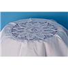 Image 1 :  Small Round White Battenburg Table Cover #992163